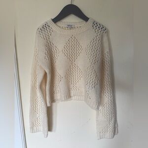 Madewell Diamond Stitch Crewneck Sweater-XS